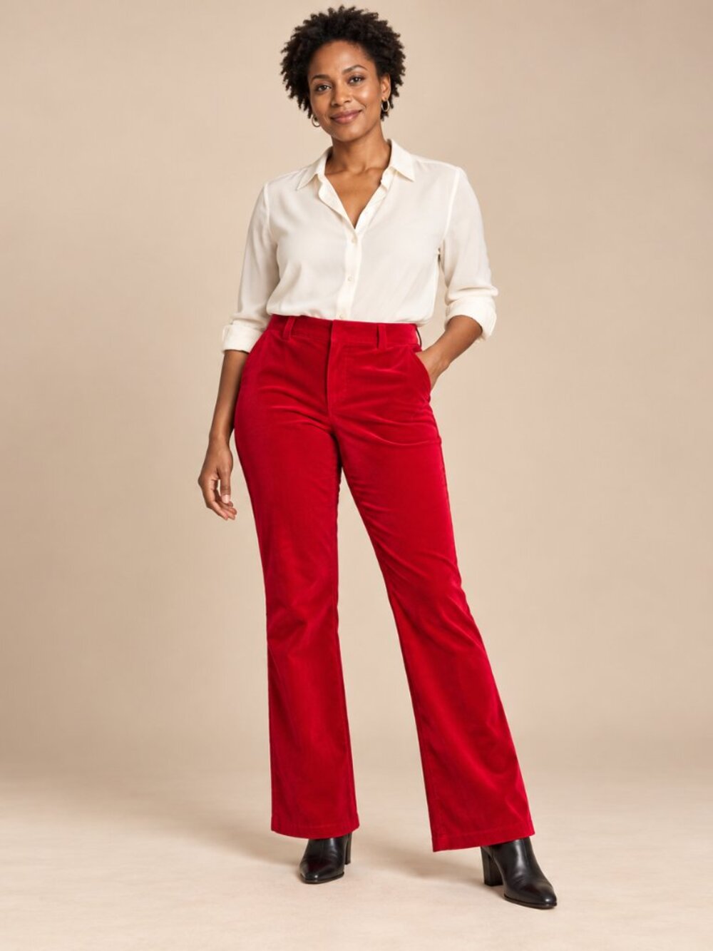 Steve Madden Red Velvet Pants Small Tailored Holiday Party Trousers NWOT